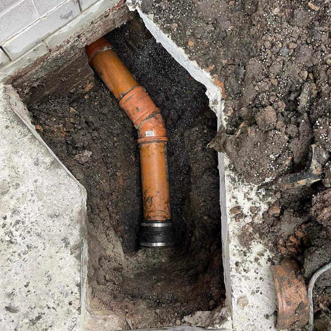 A fixed drain by Budgeted drain Nottingham Drain repair team.